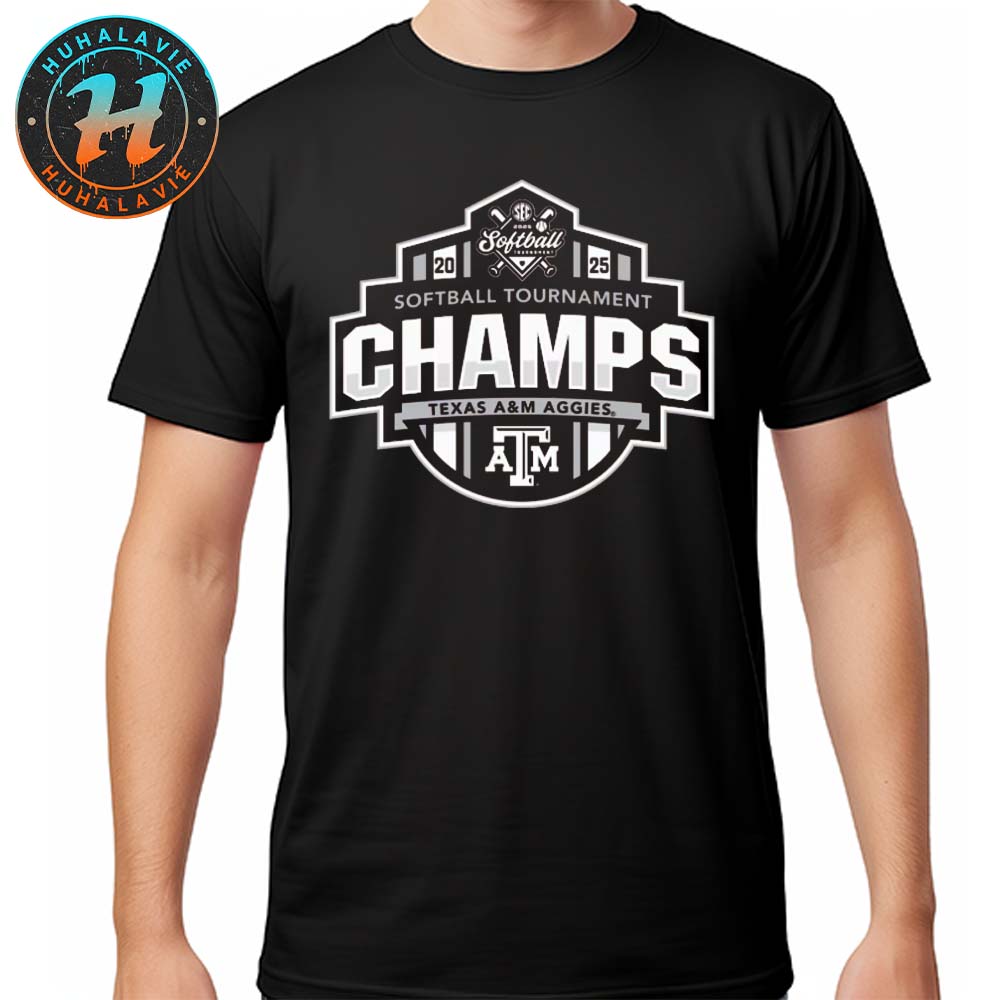 Texas A&M Aggies Softball 2025 SEC Conference Tournament Champions Locker Room Classic T-Shirt Texas A&M Aggies Softball 2025 SEC Conference Tournament Champions Locker Room Classic T-Shirt