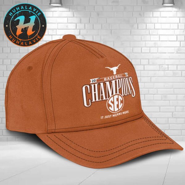 Texas Longhorns 2025 SEC Baseball Regular Season Champions Classic Cap Snapback Hat
