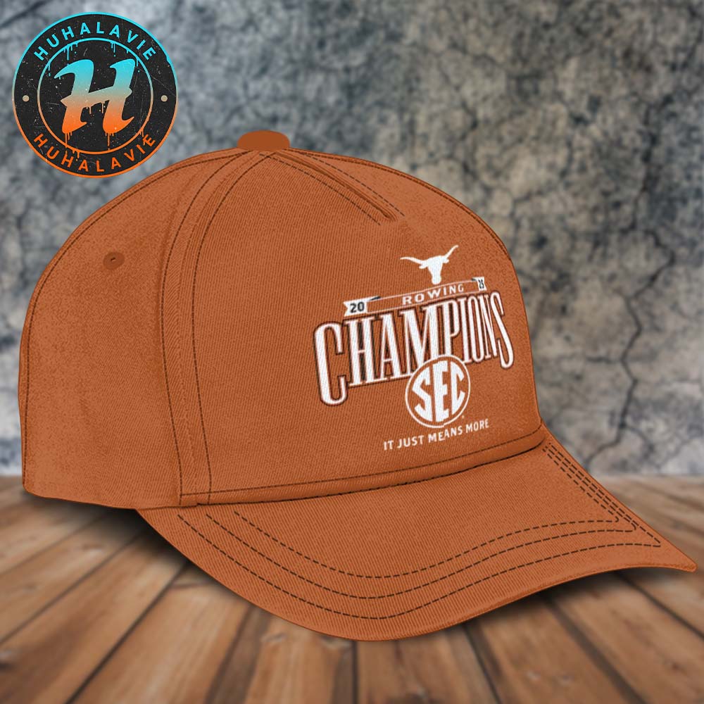 Texas Longhorns Named To 2025 SEC Rowing Champions Classic Cap Snapback Hat Texas Longhorns Named To 2025 SEC Rowing Champions Classic Cap Snapback Hat