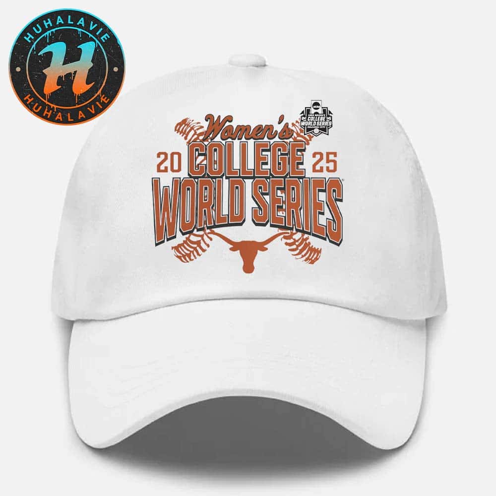 Texas Longhorns Softball 2025 NCAA Women's College World Series Cut Off White Classic Cap Snapback Hat Texas Longhorns Softball 2025 NCAA Women's College World Series Cut Off White Classic Cap Snapback Hat