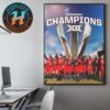 Congrats Michigan Wolverines Back-To-Back 2025 Softball Tournament Big Ten Champions Home Decor Poster Canvas