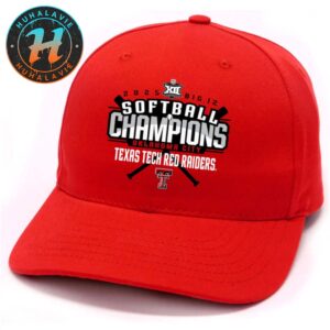 Texas Tech Red Raiders Named To 2025 Big 12 Softball Conference Tournament Champions Locker Room Classic Cap Snapback Hat