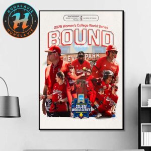 Texas Tech Red Raiders Softball Bound NCAA 2025 Womens College World Series Home Decor Poster Canvas