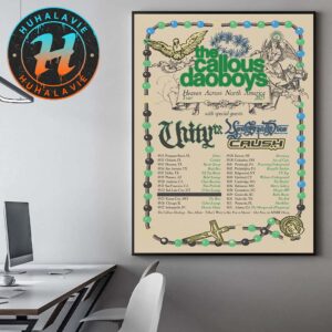 The Callous Daoboys Heaven Across North America 2025 With Special Guests UnityTX Your Spirit Dies And Crush Home Decor Poster Canvas