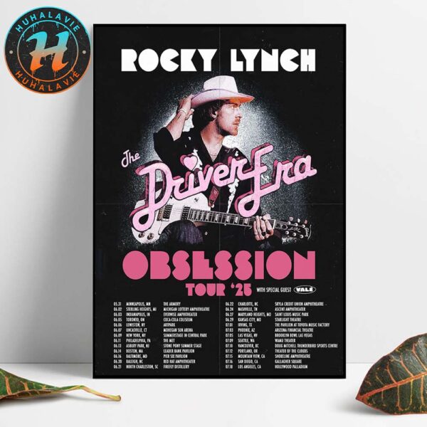 The Driver Era Obsession World Tour 2025 Cities List Cover Rocky Lynch Kicks Of In Minneapolis MN On May 31 Home Decor Poster Canvas