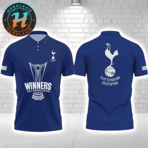 Tottenham Hotspur FC Winners UEFA Europa League 2025 Champions Polo T-Shirt