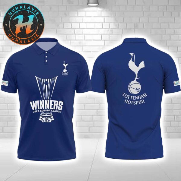 Tottenham Hotspur FC Winners UEFA Europa League 2025 Champions Polo T-Shirt