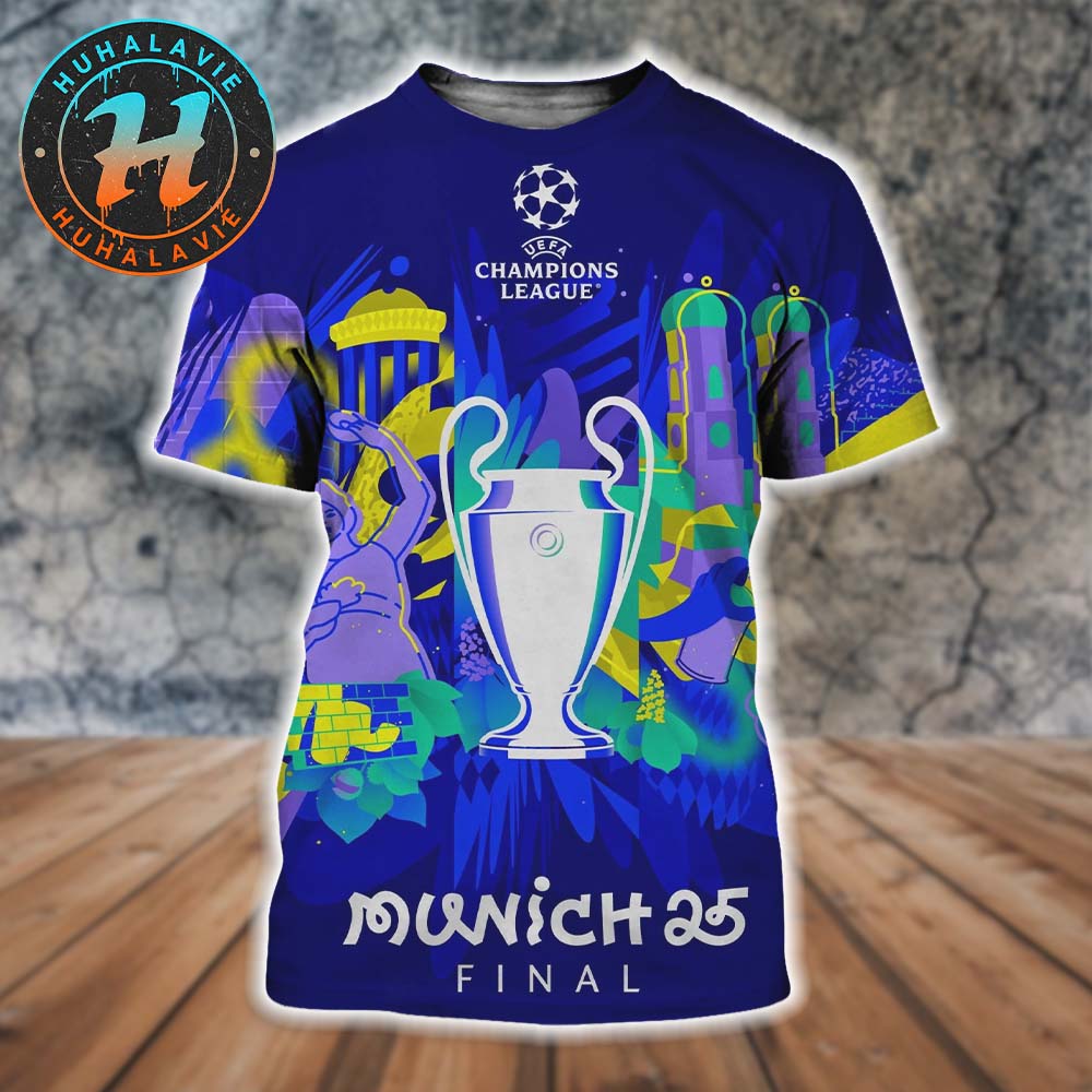 UCL Official Munich 25 Final UEFA Champions League 2025 All Over Print Shirt UCL Official Munich 25 Final UEFA Champions League 2025 All Over Print Shirt