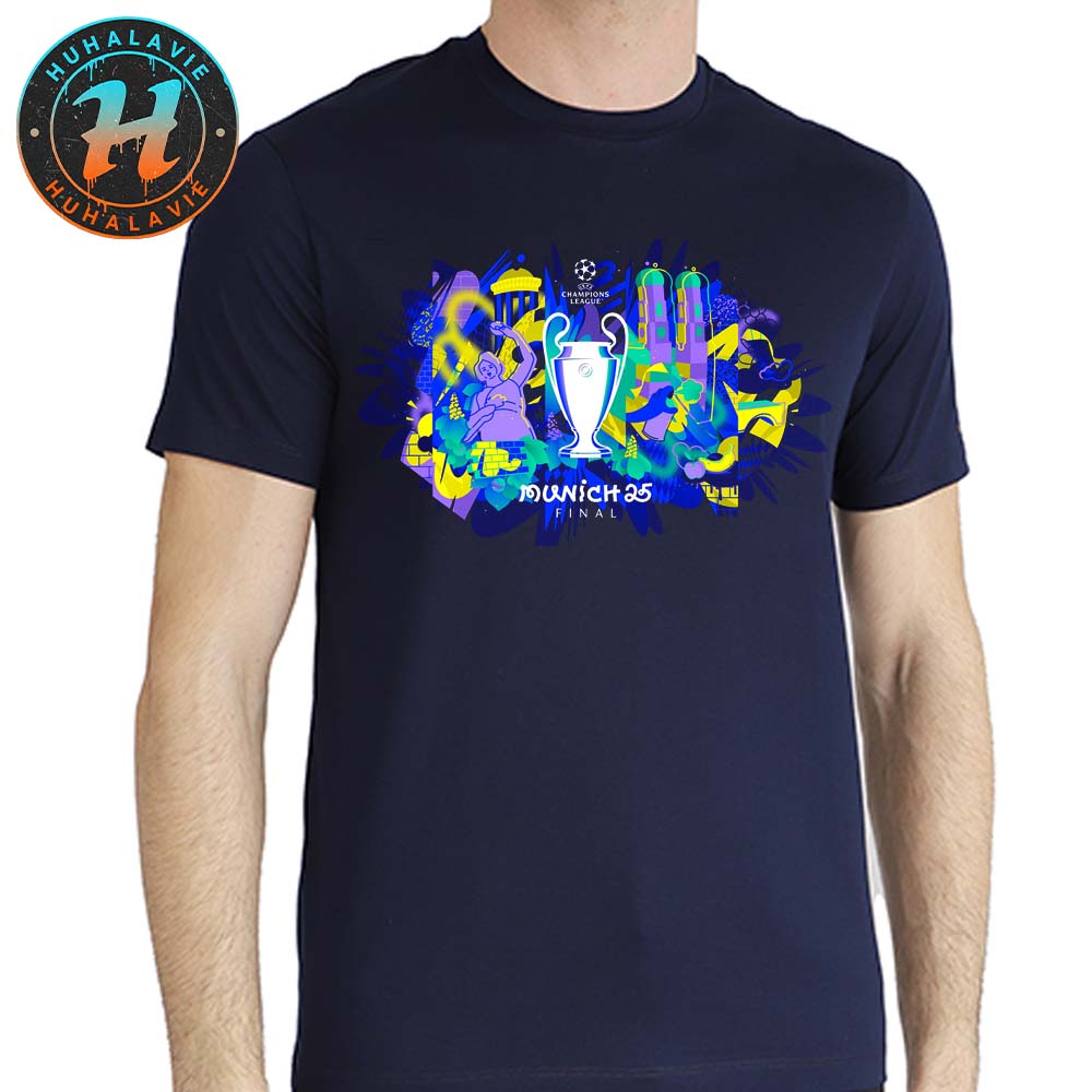 UCL Official Munich 25 Final UEFA Champions League 2025 Unisex T-Shirt UCL Official Munich 25 Final UEFA Champions League 2025 Unisex T-Shirt