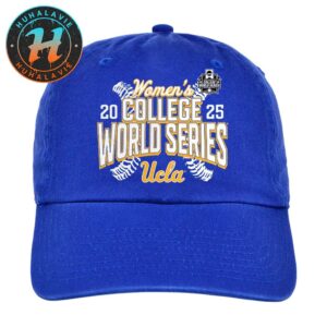 UCLA Bruins OKC Bound 2025 NCAA Softball Womens College World Series Cut Off Classic Cap Snapback Hat