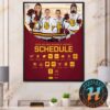 St Thomas Tommies Womens Ice Hockey 2025-26 WCHA Conference Season Schedule Home Decor Poster Canvas