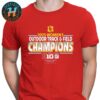 Oregon Ducks 2025 Big Ten ConferenceMen’s Outdoor Track And Field Champions Unisex T-Shirt