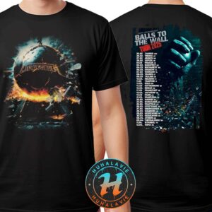 Udo Dirkschneider 40th Anniversary Balls To The Wall Tour 2025 Merch Two Sided Print Unisex T-Shirt