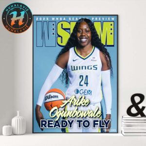 WSLAM Digital Cover Arike Ogunbowale Ready To Fly Team Dallas Wings 2025 WNBA Season Preview Home Decor Poster Canvas