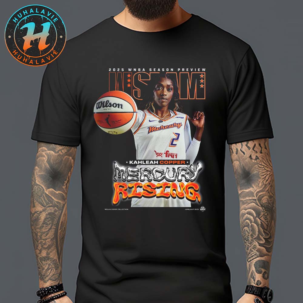 WSLAM Kahleah Copper Cover Tee SLAM 256 The Phoenix Mercury Rising 2025 WNBA Season Preview Classic T-Shirt WSLAM Kahleah Copper Cover Tee SLAM 256 The Phoenix Mercury Rising 2025 WNBA Season Preview Classic T-Shirt