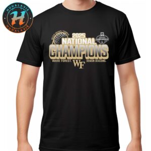 Wake Forest University NCAA DI Men’s Tennis 2025 National Champions Unisex T-Shirt