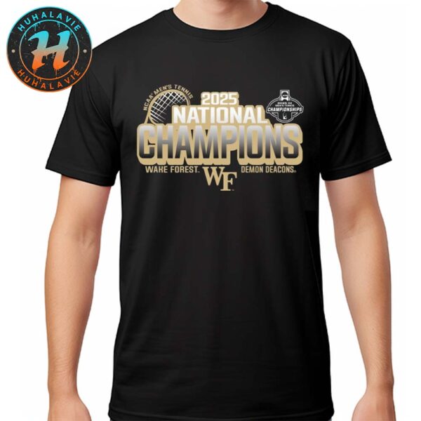 Wake Forest University NCAA DI Men’s Tennis 2025 National Champions Unisex T-Shirt