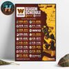 Tennessee Titans NFL 2025 Season Schedule Home Decor Poster Canvas