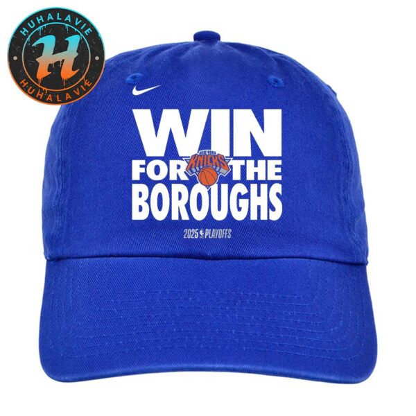 Win For The Borough New York Knicks x Nike 2024-25 NBA Playoffs Classic Cap Snapback Hat