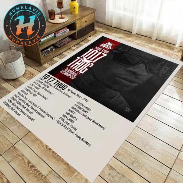Young Thug 1017 Thug Album Cover Gift For Fan Music Rug Carpet