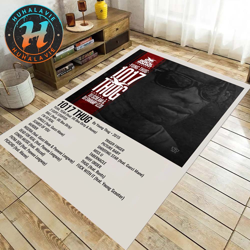 Young Thug 1017 Thug Album Cover Gift For Fan Music Rug Carpet Young Thug 1017 Thug Album Cover Gift For Fan Music Rug Carpet