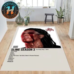 Young Thug Slime Season 3 Cover Gift For Fan Music Rug Carpet