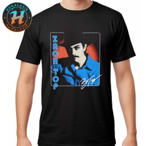 Zach Top Retro Photo Black Unisex T-Shirt