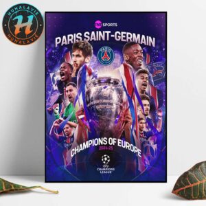 2025 UEFA Champions League Final Champions Is Paris Saint-Germain Home Decor Poster Canvas