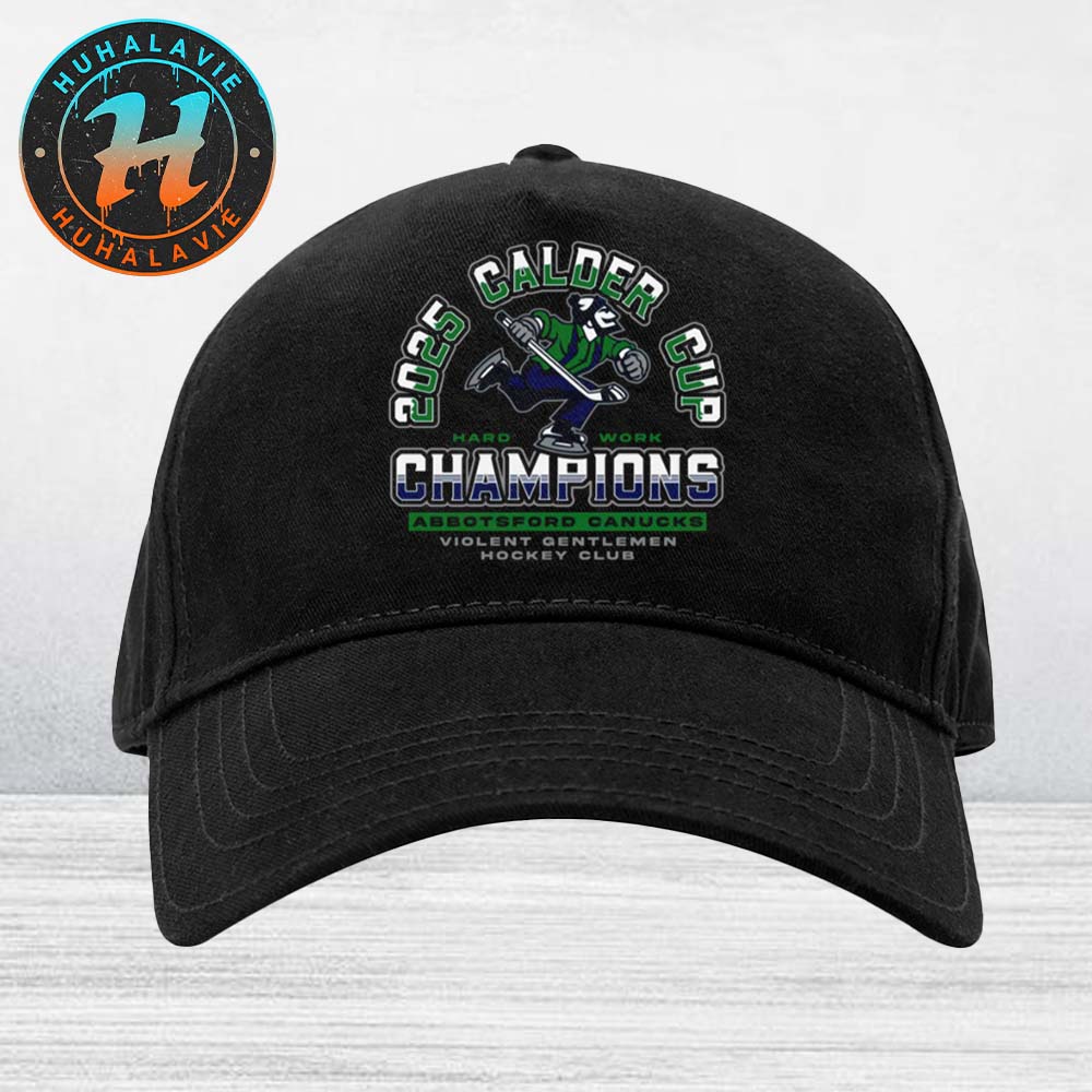 Abbotsford Canucks Violent Gentlemen 2025 Calder Cup Champions Black Classic Cap Snapback Hat Abbotsford Canucks Violent Gentlemen 2025 Calder Cup Champions Black Classic Cap Snapback Hat