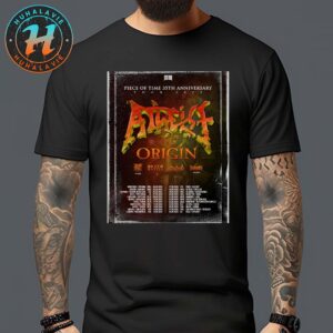 Atheist Band Piece Of Time 35th Anniversary Tour 2025 Dates List Start In Warszawa Poland On September 4 Unisex T-Shirt