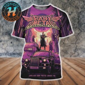 BABYMETAL In Lodon UK Pop Up Exclusive Poster On May 30th 2025 At The O2 Arena All Over Print Shirt