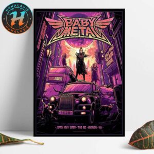 BABYMETAL In Lodon UK Pop Up Exclusive Poster On May 30th 2025 At The O2 Arena Home Decor Poster Canvas