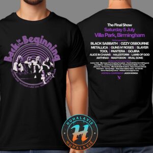 Back To The Beginning 2025 Black Sabbath And Ozzy Osbourne Event Tee The Final Show At Villa Park Birmingham On July 5 2025 Black Unisex T-Shirt