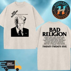 Bad Religion Merch 2025 Donald Trump Hell Tee How Could Hell Be Any Worse Washed T-Shirt