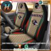 NFL Arizona Cardinals x Louis Vuitton Luxury Pattern Car Seat Covers
