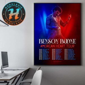 Benson Boone American Heart Tour 2025 Dates List Start In Saint Paul MN On August 22 Home Decor Poster Canvas