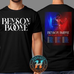 Benson Boone American Heart Tour 2025 Dates List Start In Saint Paul MN On August 22 Two Sided Print T-Shirt