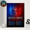 Benson Boone American Heart Tour 2025 Dates List Start In Saint Paul MN On August 22 Home Decor Poster Canvas