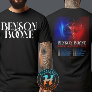 Benson Boone American Heart Tour 2025 For October And November List Two Sided Print Unisex T-Shirt