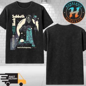 Black Sabbath Skeleton Merch Tee Back To The Beginning On July 5 2025 The Final Show At Villa Park Birmingham Washed T-Shirt