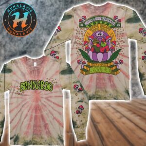 Bonnaroo Music And Arts Festival Shroom Stage Tie Dye 2025 Longsleeve Tee T-Shirt