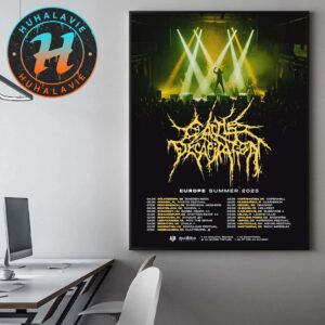 Cattle Decapitation Europe Summer Tour 2025 Cities List Kicks Off In Solvesborg Sweden On June 4 2025 Home Decor Poster Canvas