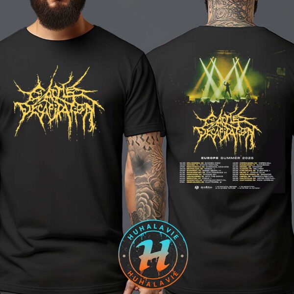 Cattle Decapitation Europe Summer Tour 2025 Cities List Kicks Off In Solvesborg Sweden On June 4 2025 Two Sided Print T-Shirt