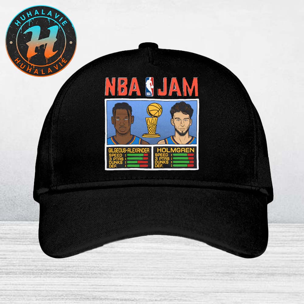 Chet Holmgren And Shai Gilgeous-Alexander Oklahoma City Thunder Homage 2025 NBA Finals Champions Classic Cap Snapback Hat Chet Holmgren And Shai Gilgeous-Alexander Oklahoma City Thunder Homage 2025 NBA Finals Champions Classic Cap Snapback Hat