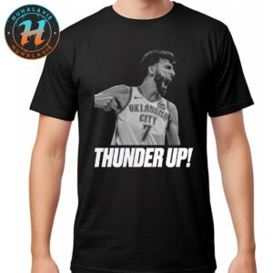 Chet Holmgren Thunder Up Oklahoma City Thunder Celebration 2025 NBA Finals Champions T-Shirt