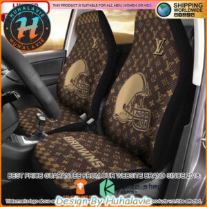 Cleveland Browns NFL x Louis Vuitton Luxury Car Seat Covers