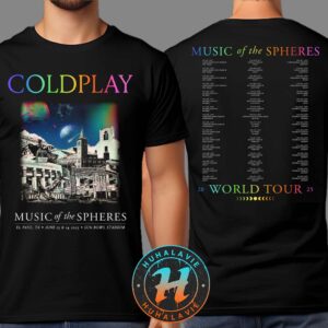 Coldplay El Paso Texas Music Of The Spheres Limited Edition Tour Tee At Sun Bowl Stadium On June 13 And 14 2025 Vintage T-Shirt