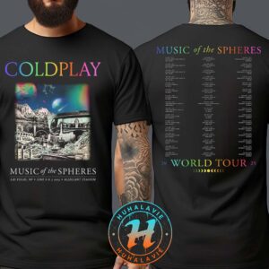 Coldplay Las Vegas NV Music Of The Spheres Limited Edition Tour Tee At Allegiant Stadium On June 6 And 7 2025 Two Sided Classic T-Shirt