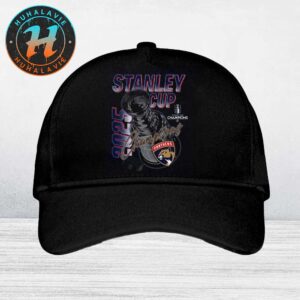 Congrats Florida Panthers 2025 Stanley Cup Champions NHL Arch Black Classic Cap Snapback Hat