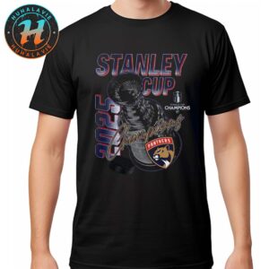Congrats Florida Panthers 2025 Stanley Cup Champions NHL Arch Black Unisex T-Shirt